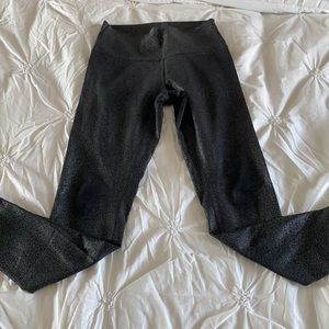 Lululemon mettalic black and silver